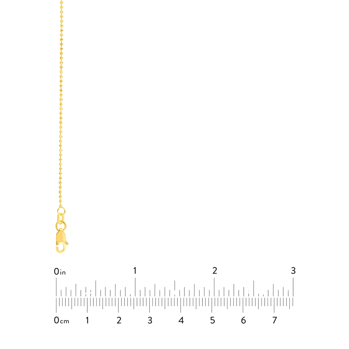 The 1.2mm Diamond Cut Bead Chain