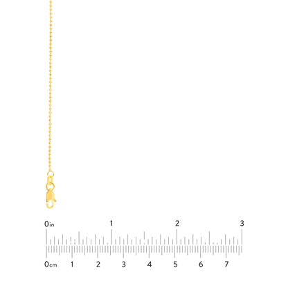 The 1.2mm Diamond Cut Bead Chain
