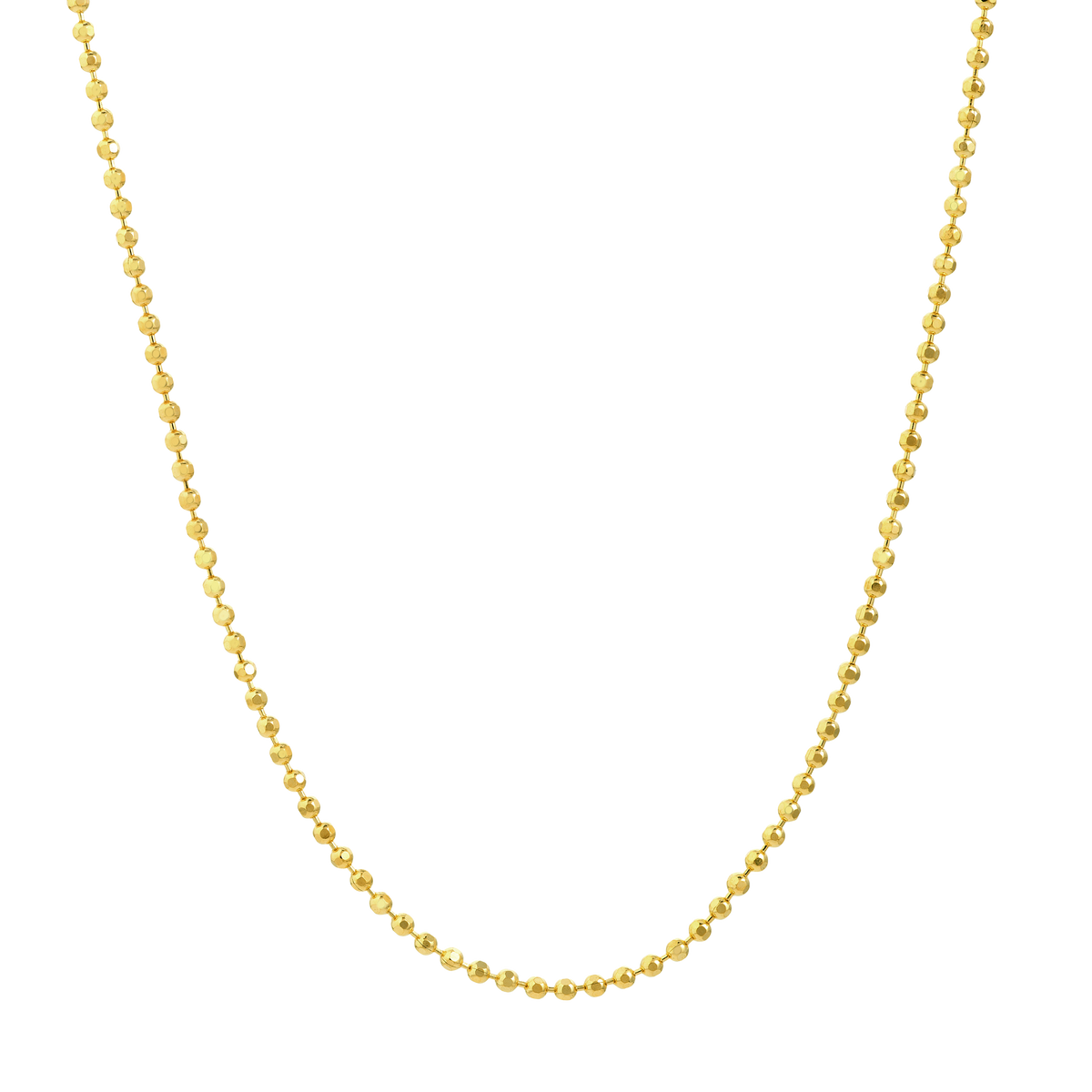 The 1.2mm Diamond Cut Bead Chain
