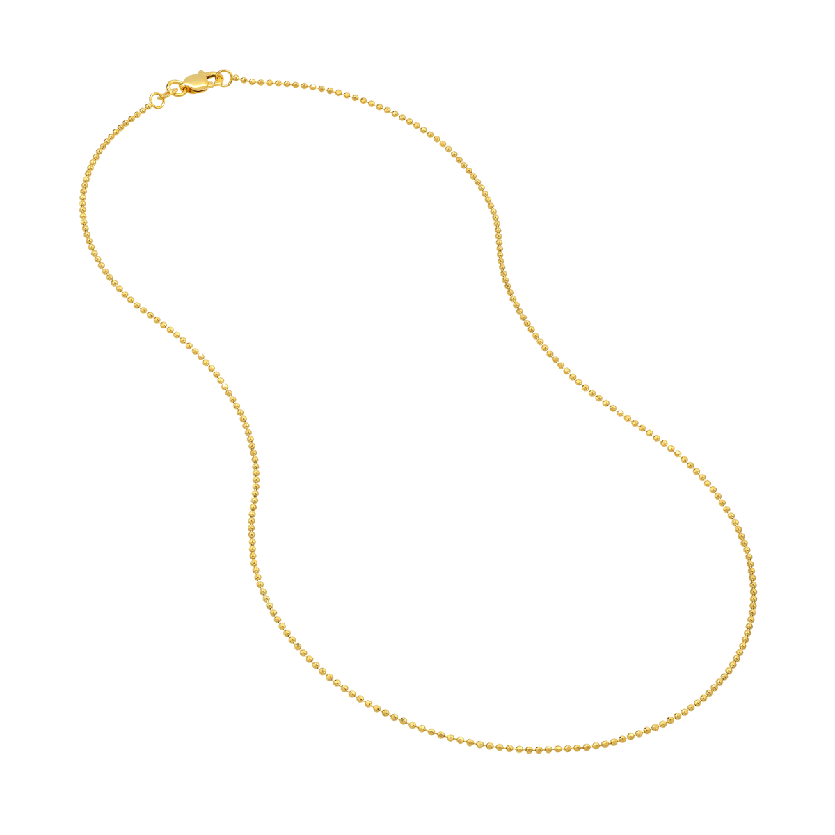 The 1.2mm Diamond Cut Bead Chain