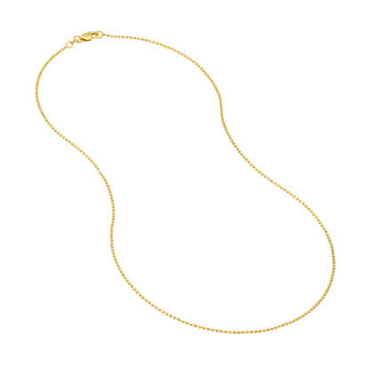 The 1.2mm Diamond Cut Bead Chain