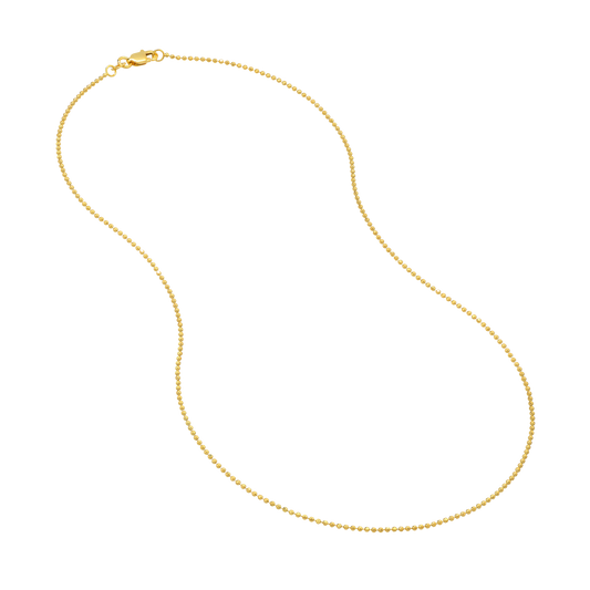 The 1.2mm Diamond Cut Bead Chain