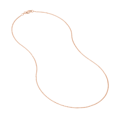 The 1.2mm Diamond Cut Bead Chain