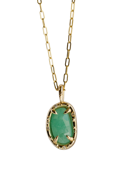 Emerald Pickle Pendant iii
