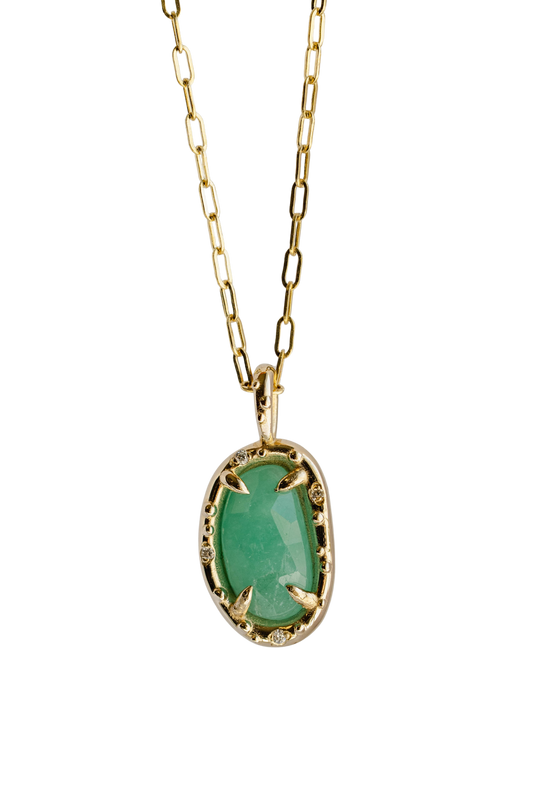 Emerald Pickle Pendant iii