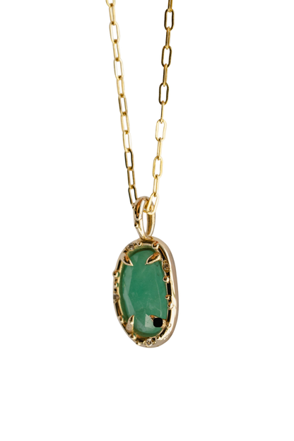 Emerald Pickle Pendant iii