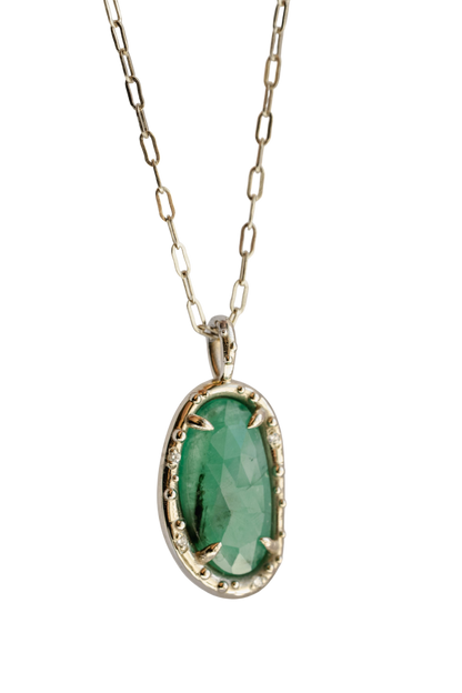 Emerald Pickle Pendant iv