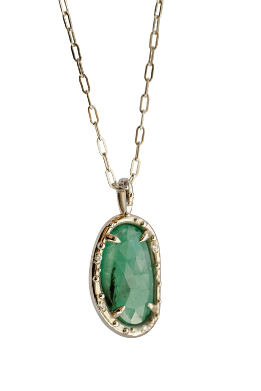 Emerald Pickle Pendant iv