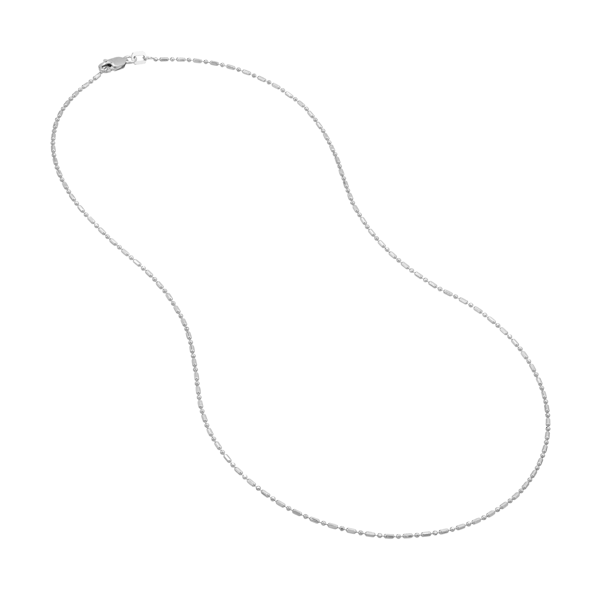 The 1.2mm Diamond Cut Bead and Barrel Chain