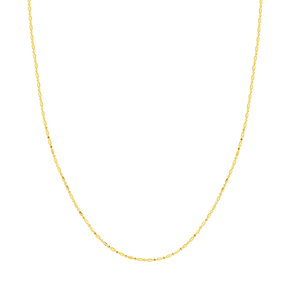 The 1.2mm Diamond Cut Bead and Barrel Chain