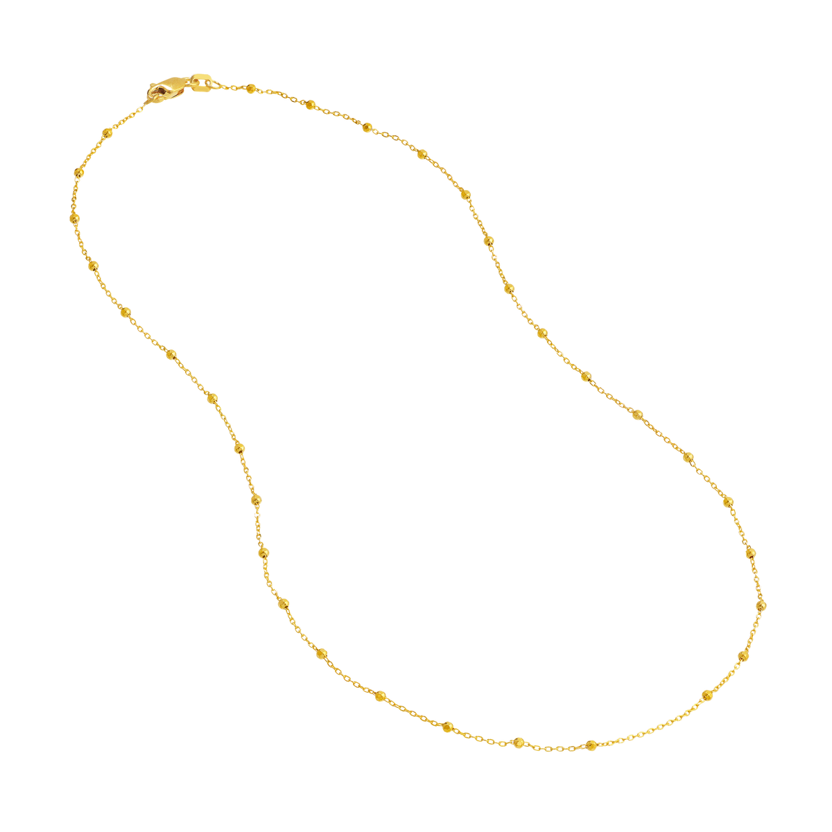 The 1.7mm Faceted Saturn Chain