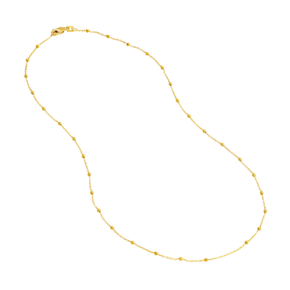 The 1.7mm Faceted Saturn Chain