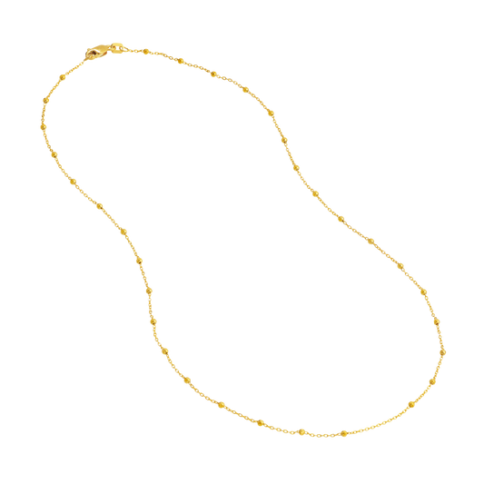The 1.7mm Faceted Saturn Chain