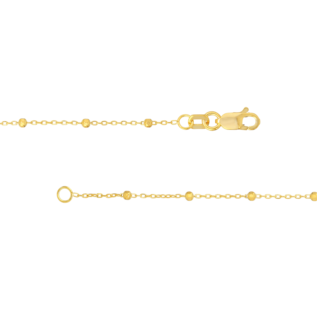 The 1.7mm Faceted Saturn Chain