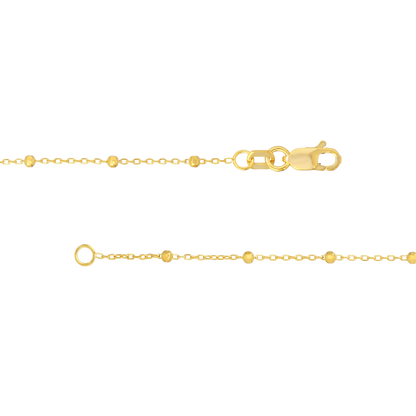 The 1.7mm Faceted Saturn Chain