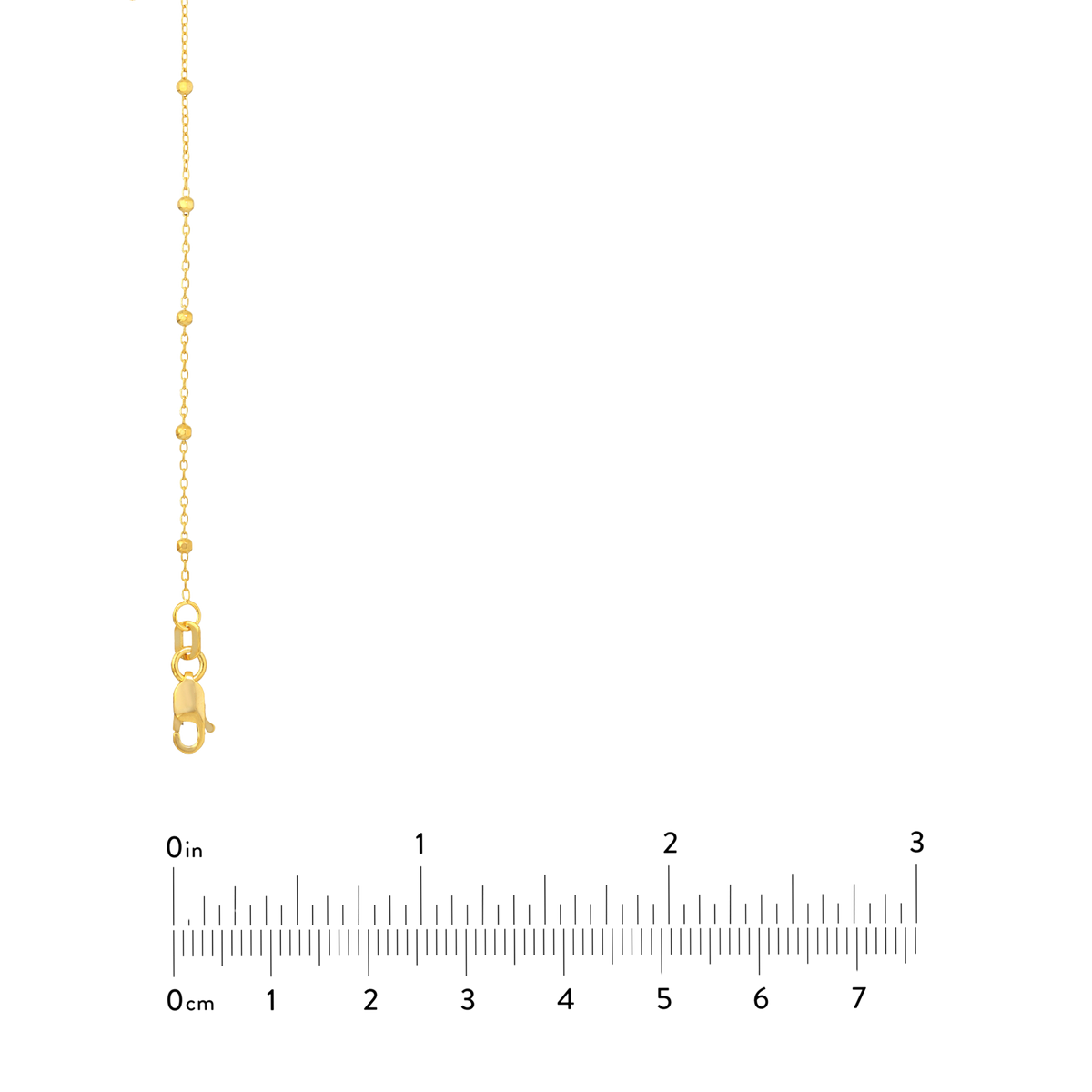 The 1.7mm Faceted Saturn Chain