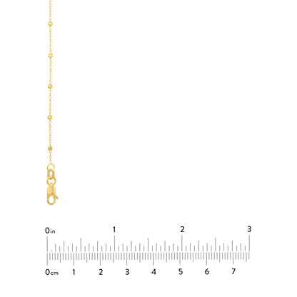 The 1.7mm Faceted Saturn Chain