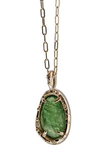 Tsavorite Pickle Pendant vi