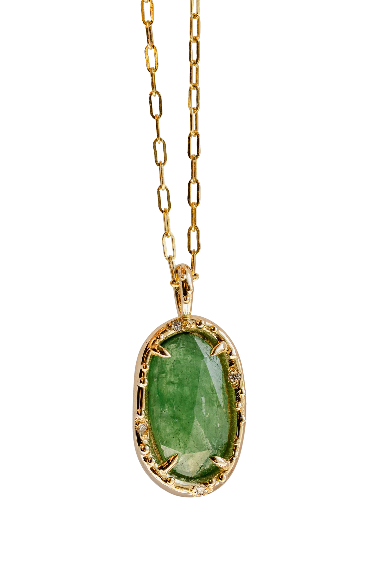 Tsavorite Pickle Pendant vii