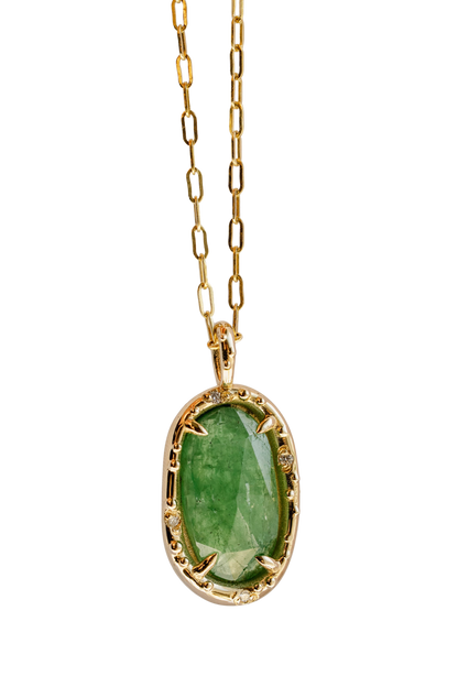Tsavorite Pickle Pendant vii