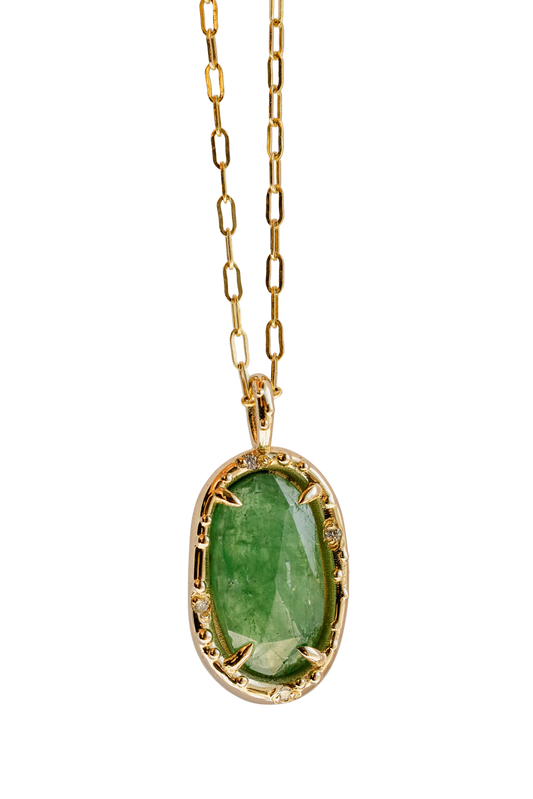 Tsavorite Pickle Pendant vii