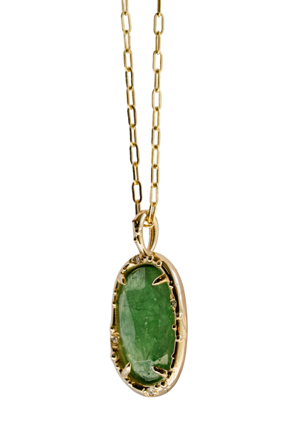 Tsavorite Pickle Pendant vii