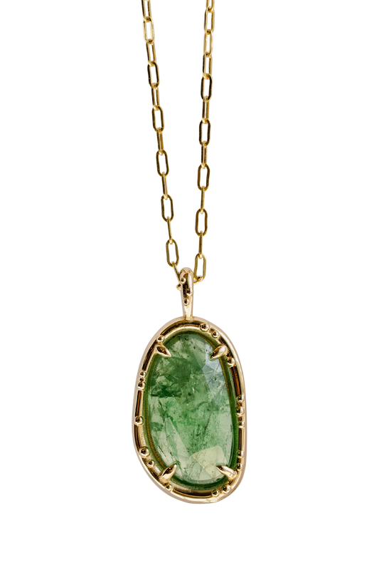 Tsavorite Pickle Pendant viii