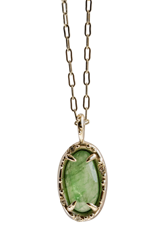 Tsavorite Pickle Pendant ix