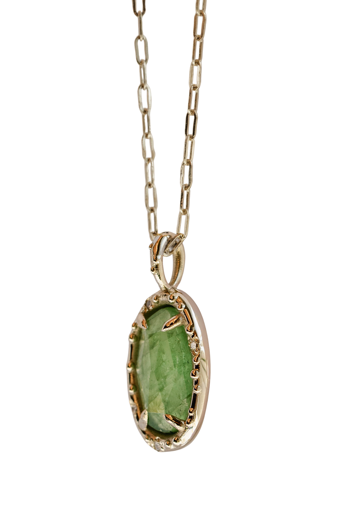 Tsavorite Pickle Pendant ix