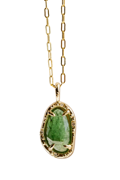 Tsavorite Pickle Pendant x