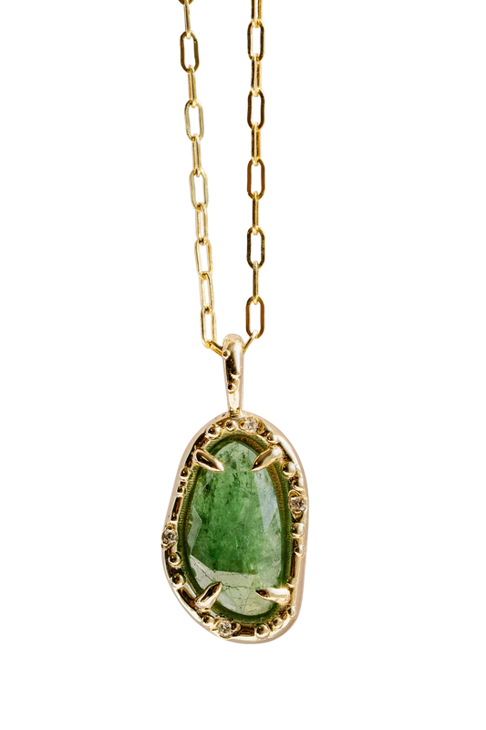 Tsavorite Pickle Pendant x