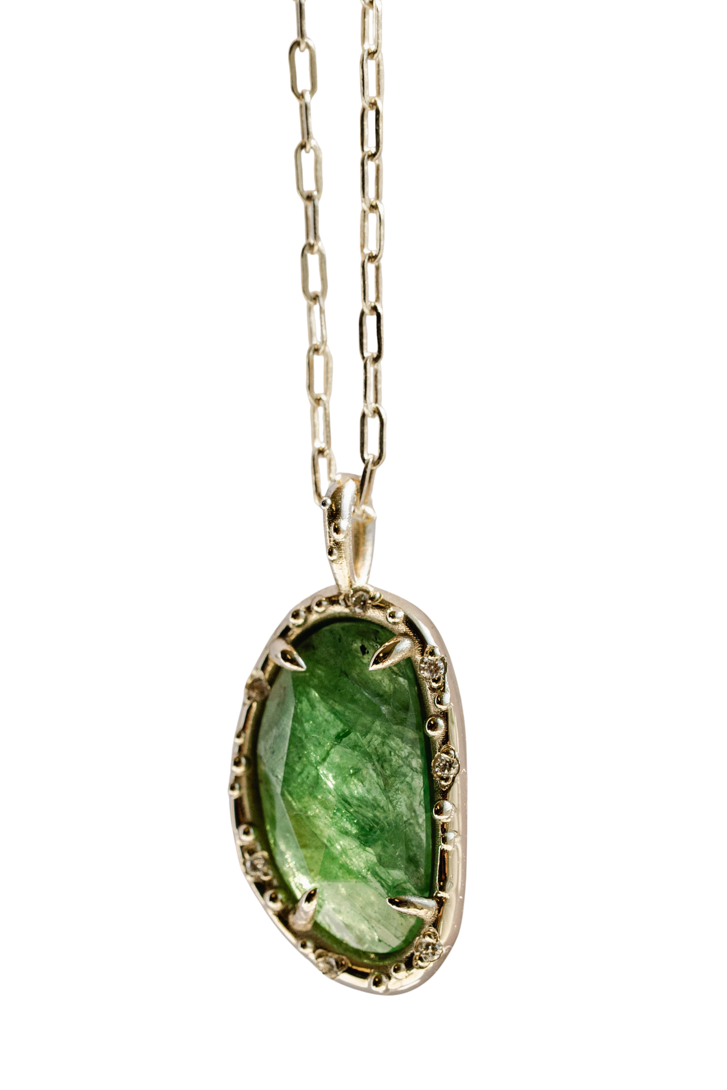 Tsavorite Pickle Pendant xi