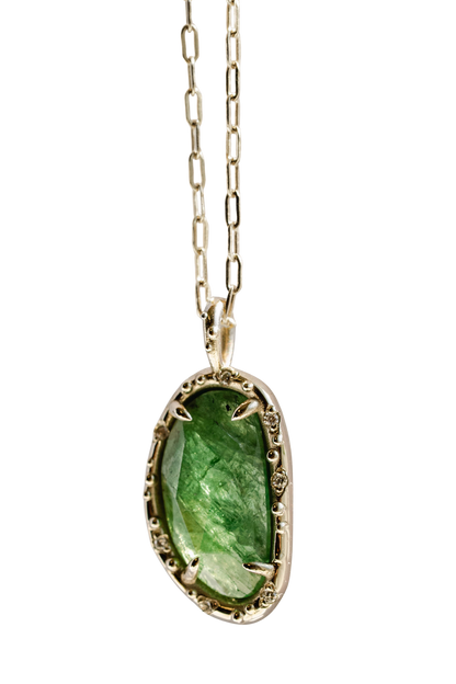 Tsavorite Pickle Pendant xi