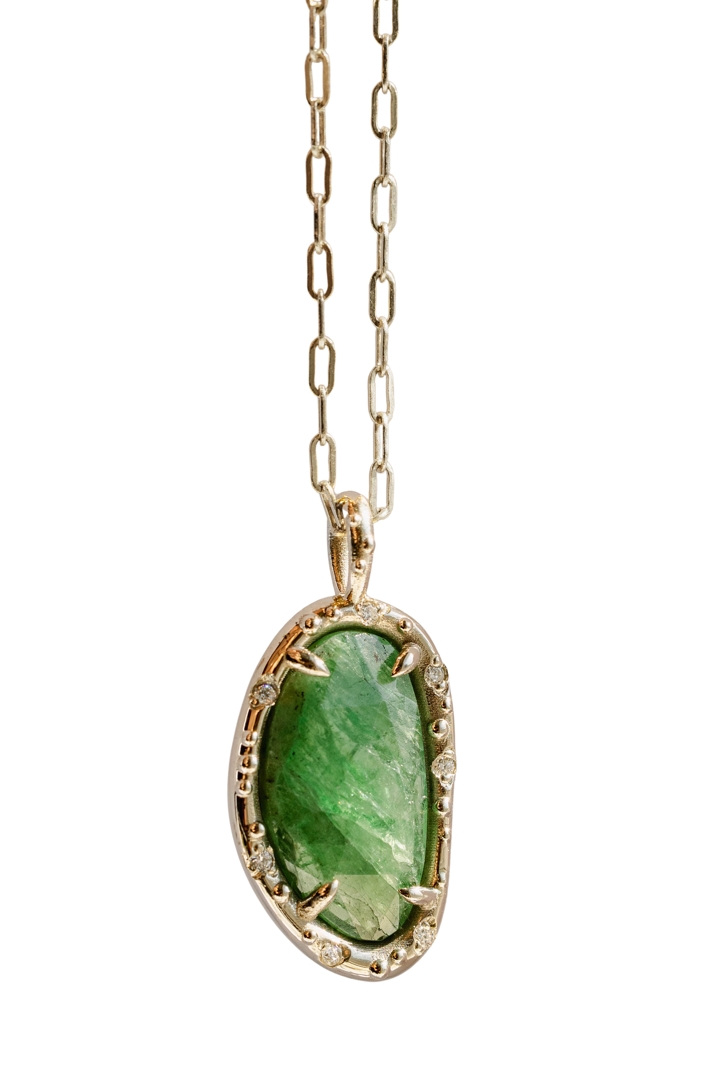 Tsavorite Pickle Pendant xi