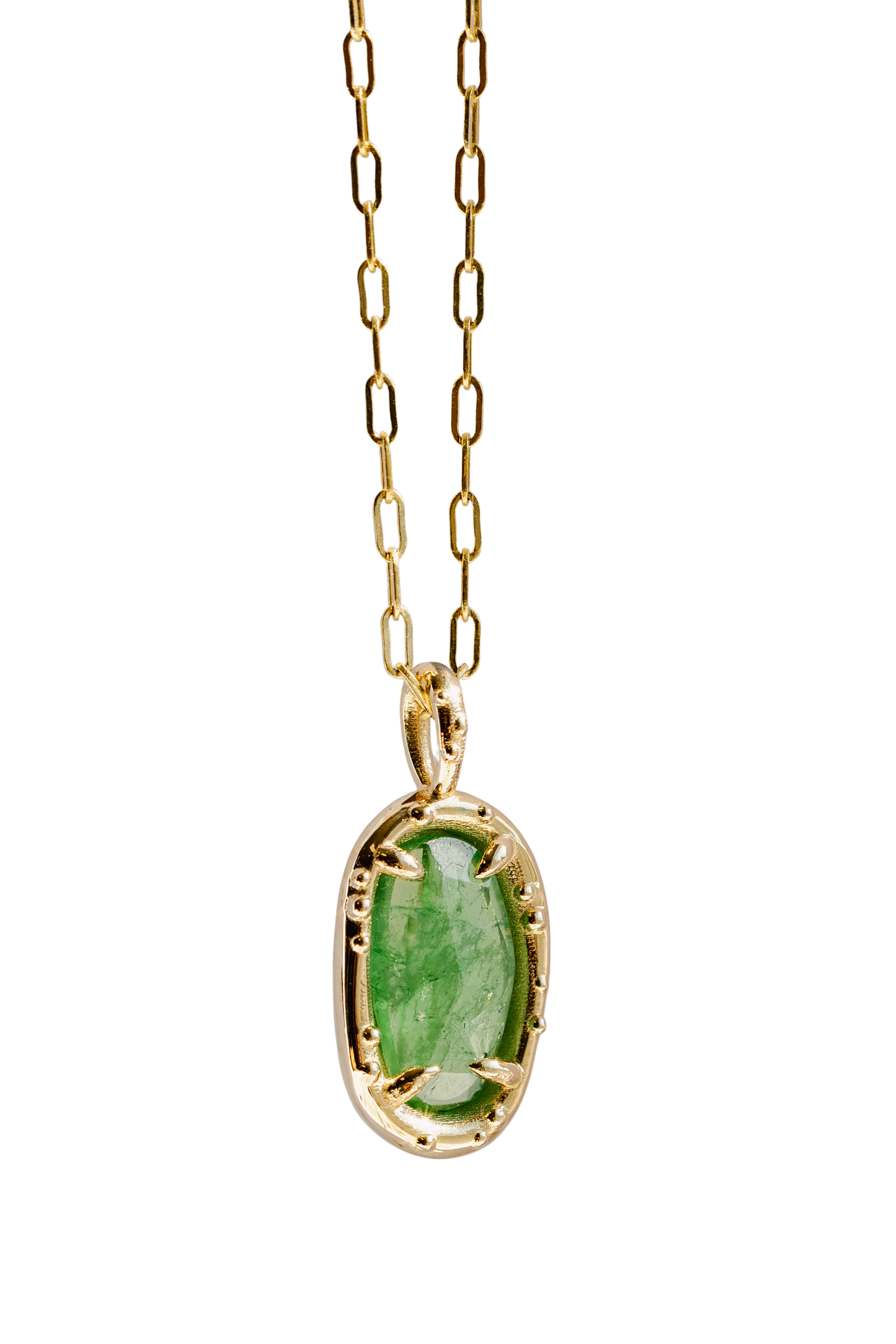 Tsavorite Pickle Pendant xii