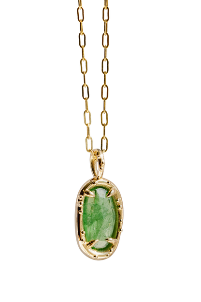Tsavorite Pickle Pendant xii