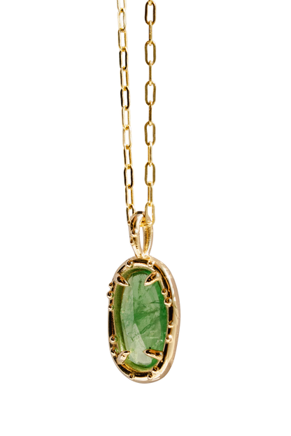 Tsavorite Pickle Pendant xii