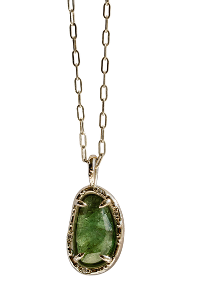 Tsavorite Pickle Pendant xiii