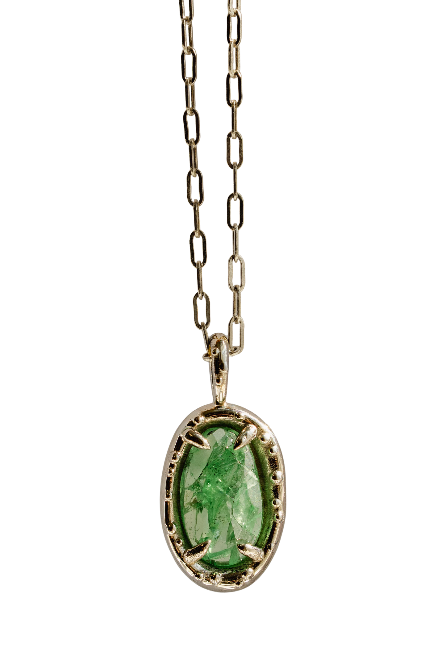 Tsavorite Pickle Pendant xiv