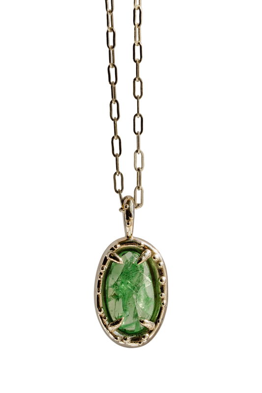 Tsavorite Pickle Pendant xiv
