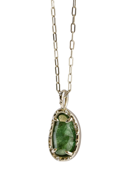 Tsavorite Pickle Pendant xiii